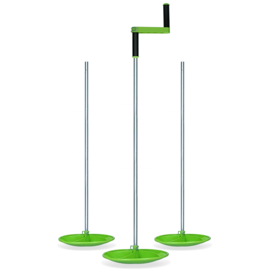 Fence net spindle 125 cm 1 x crank 3 rods stables livestock electric shepherd