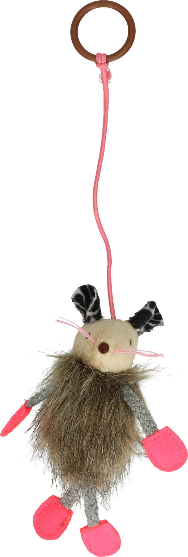 Crazy Cat Sweet Mouse with Pink Cat Root Cat Toy