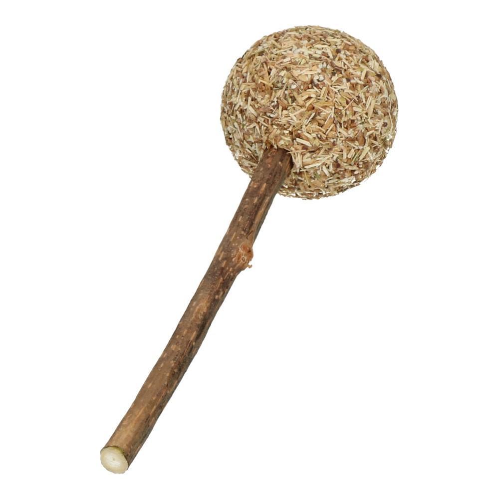 Hanging lollipop with cat root cat toy