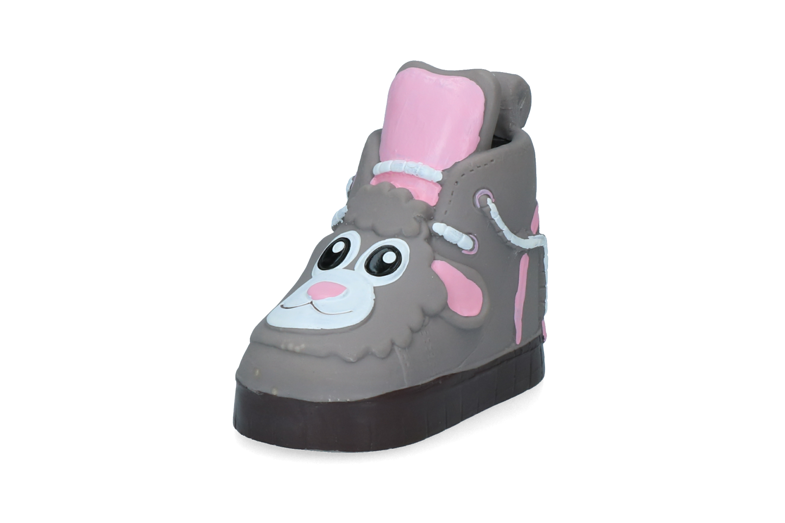 Doggies whistling dog toy shoe shape with bunny motif