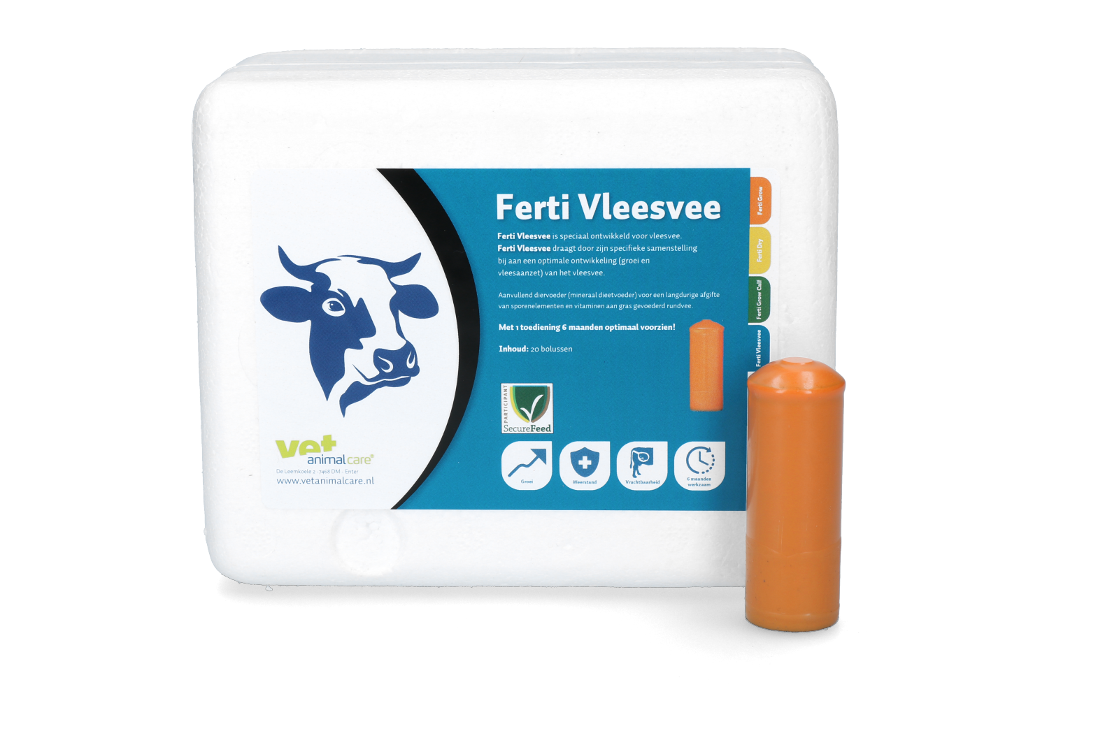 Ferti Grow Young bolus, bovine boluses, minerals