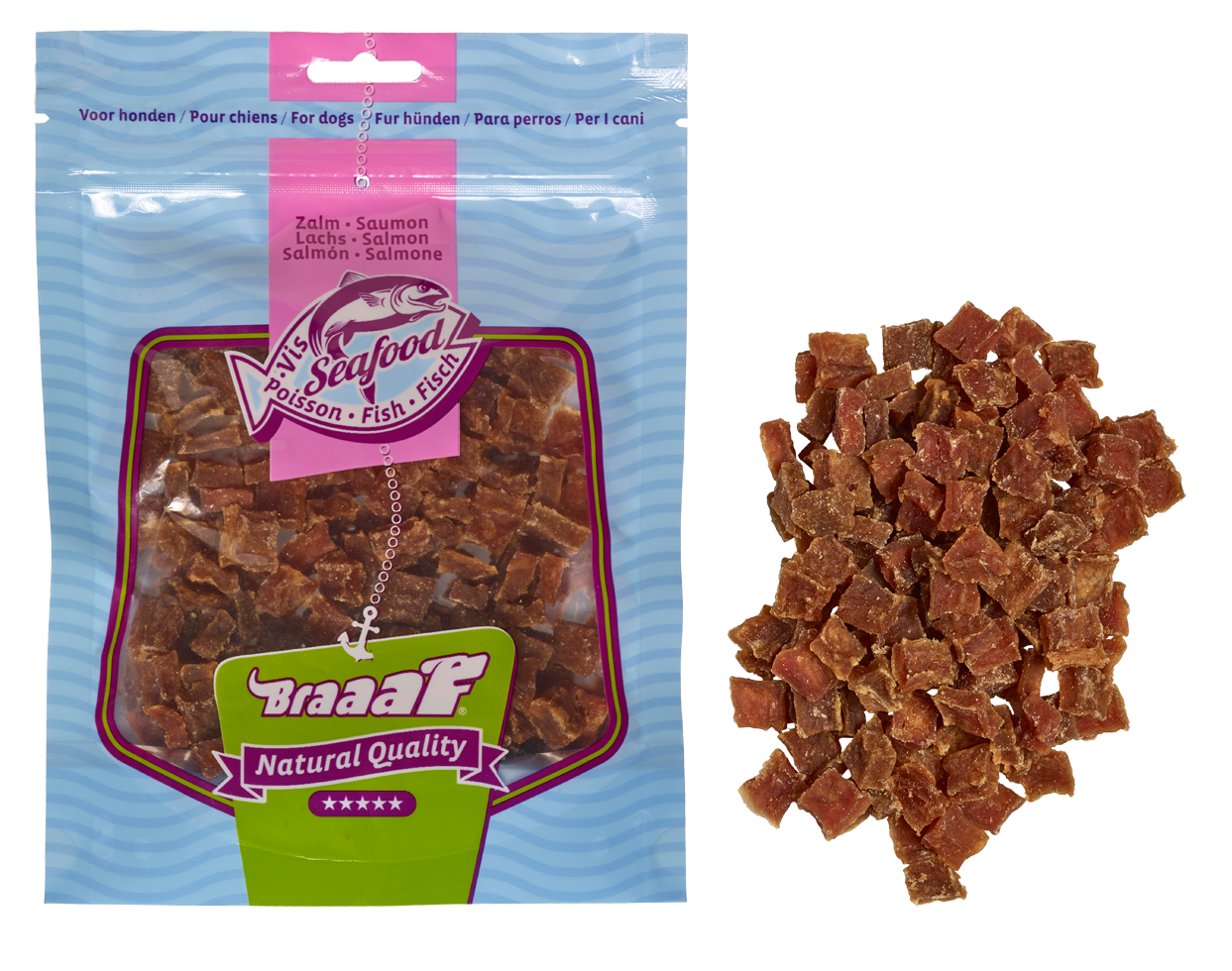 Salmon snacks for dogs