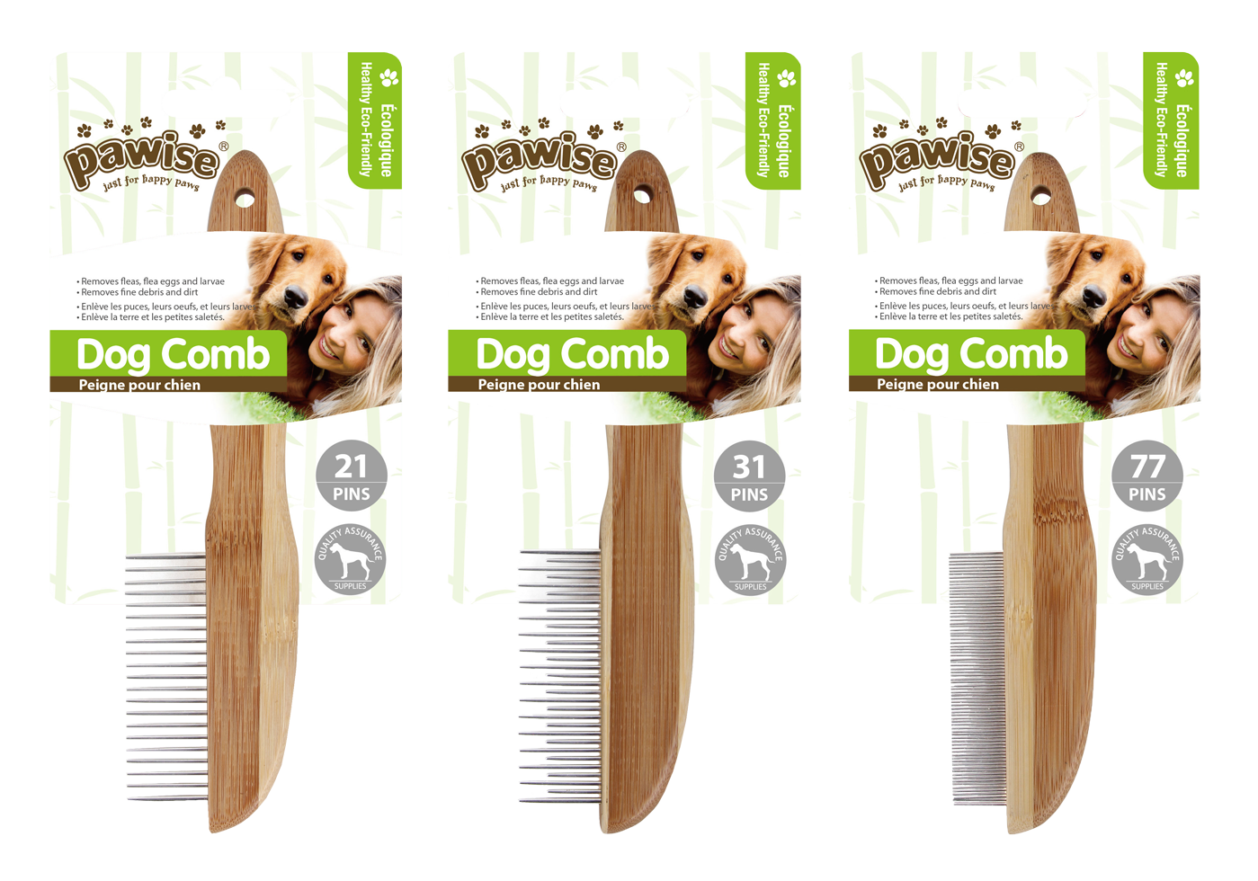 Wooden handle bolt comb (21tooth)