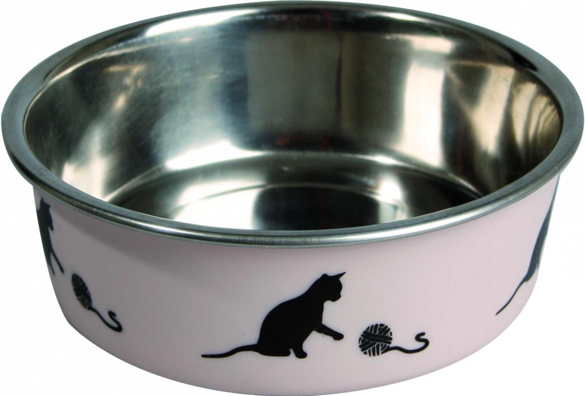 Cat metal bowl bella pink 160 ml Cat feeding bowl