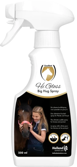 Horse care spray for tails mane