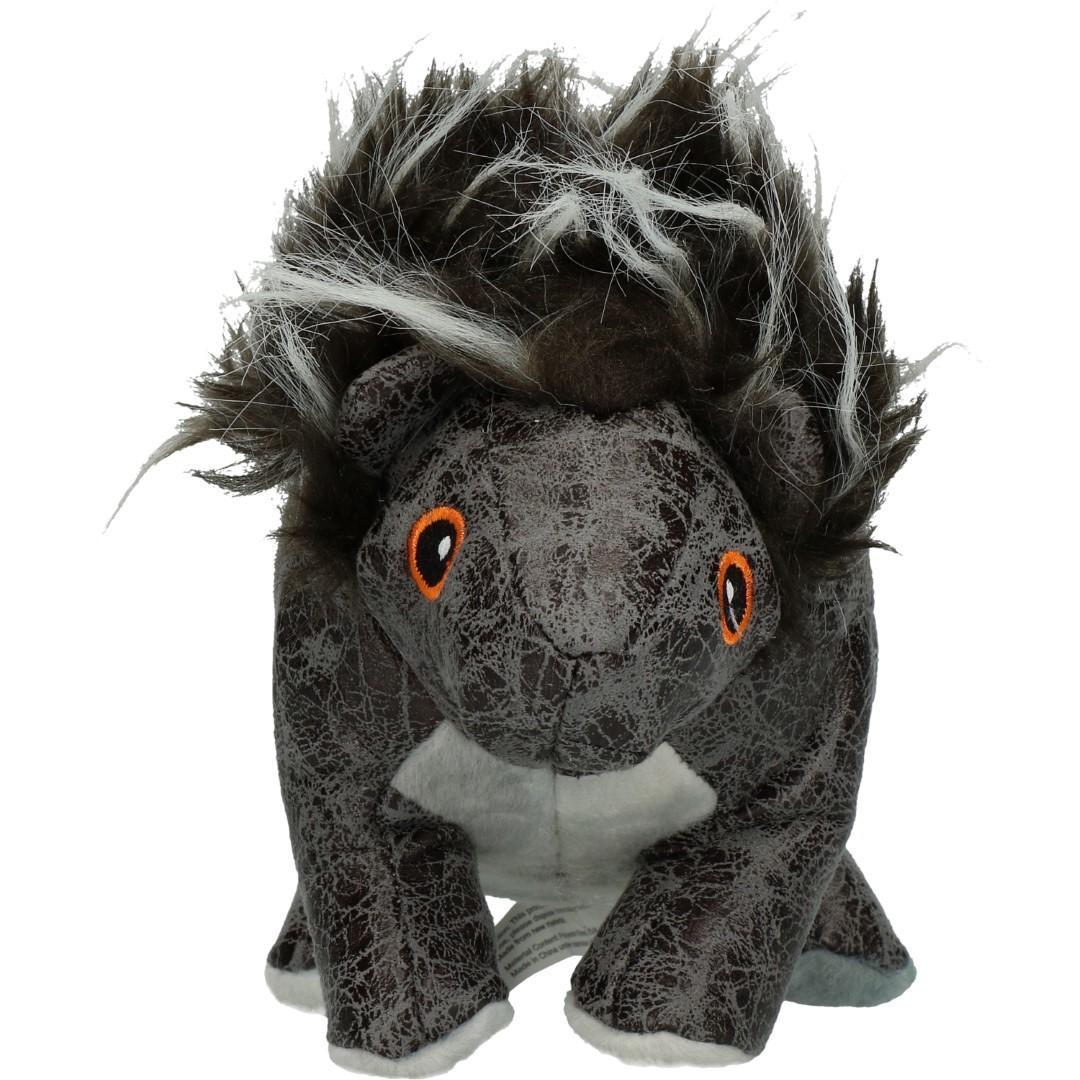 grey badger soft dog toy