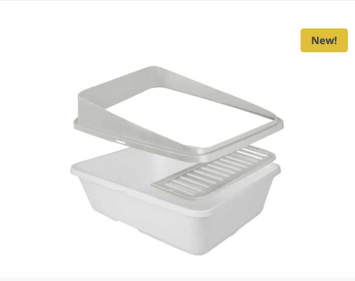 Cat litter box small grey