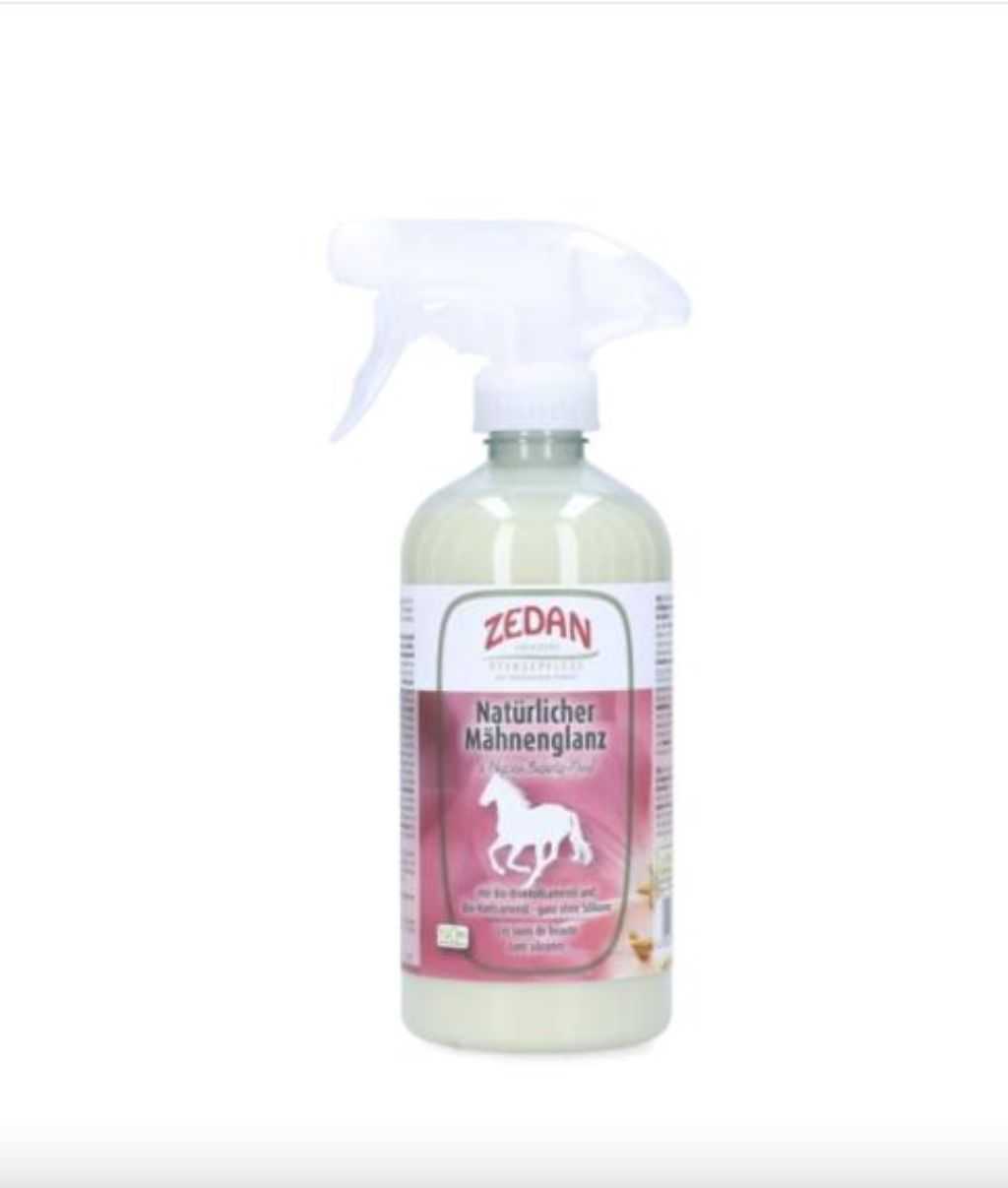 Natural mane shine for horse