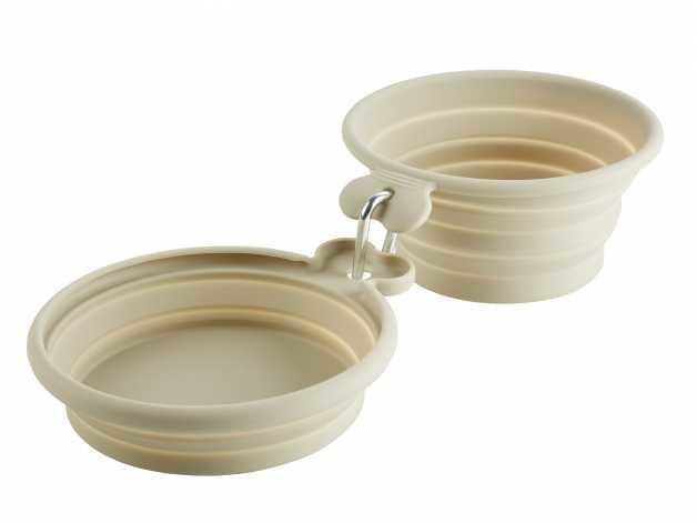 Travelling feeding and drinking bowl  for dog