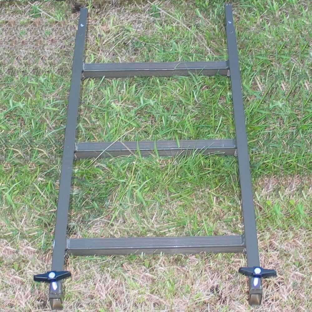 Light metal ladder extension for high seats