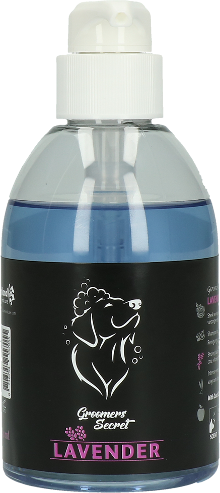 Lavender scented shampoo with strong cleansing action, Dog shampoo, grooming