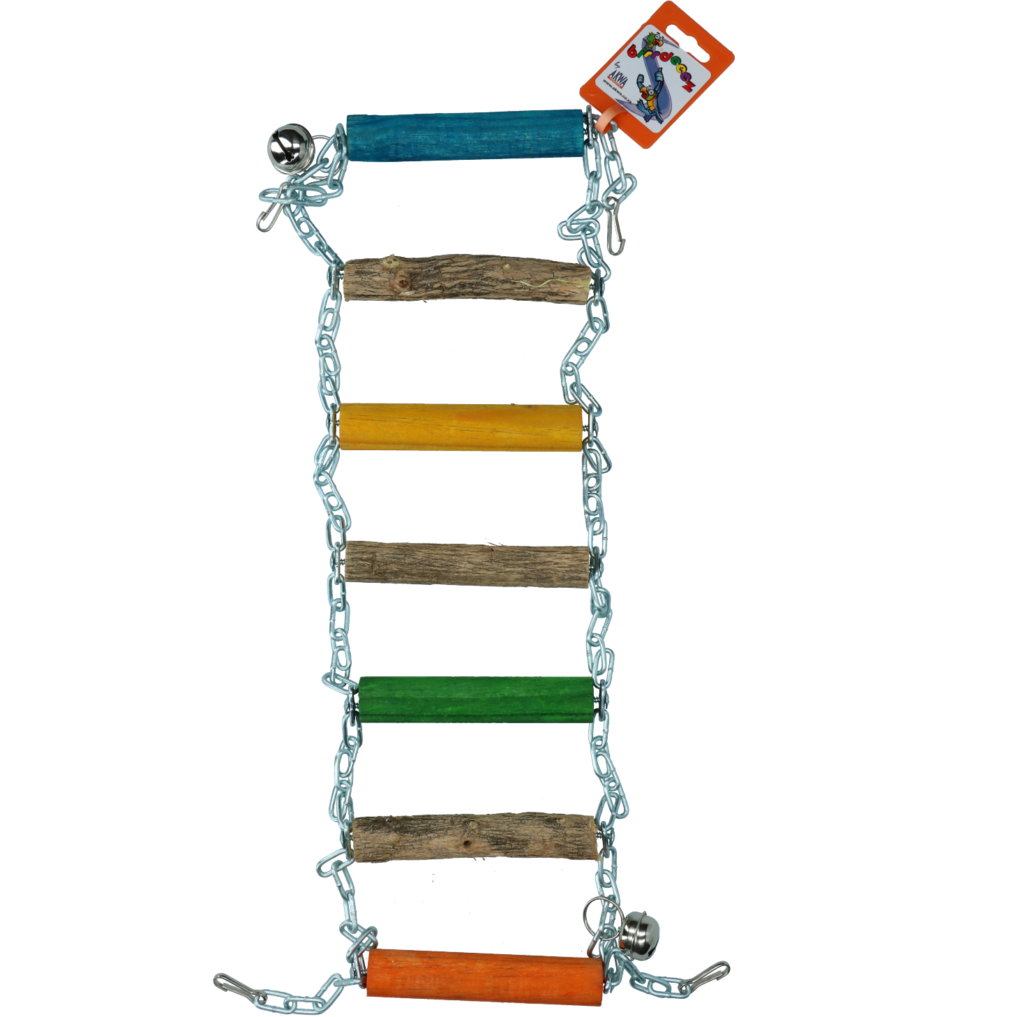 Parrot toy bridge ladder wooden chain