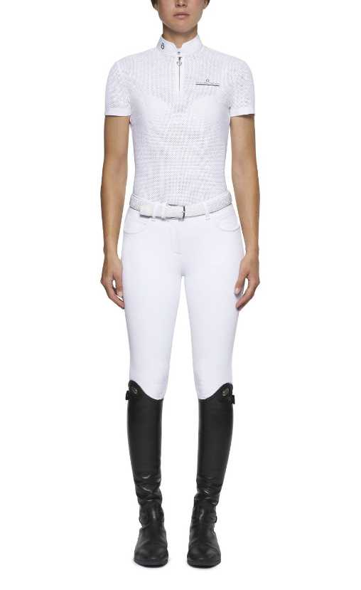 Fully perforated rider competition polo