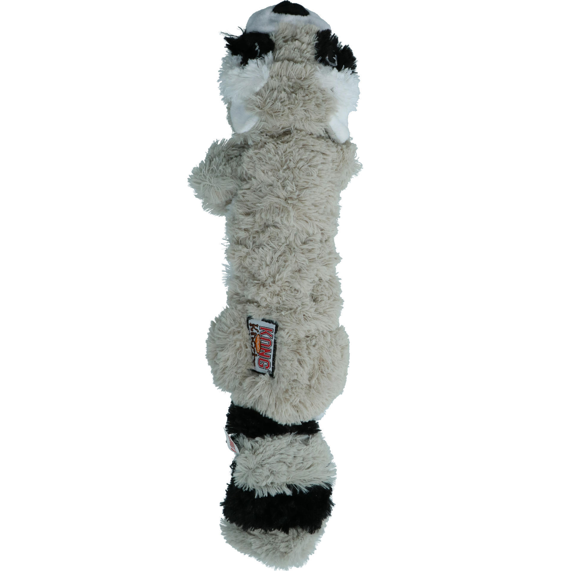 Scrunch raccoon toy with rope inside