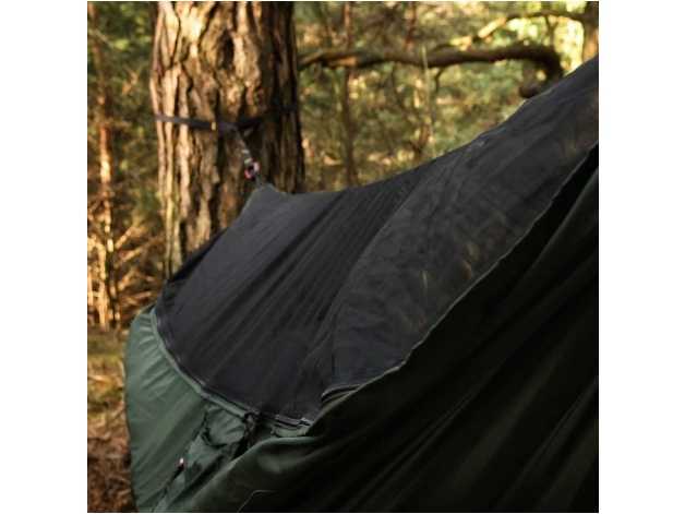 Dragonfly V2 long hammock with mosquito net green