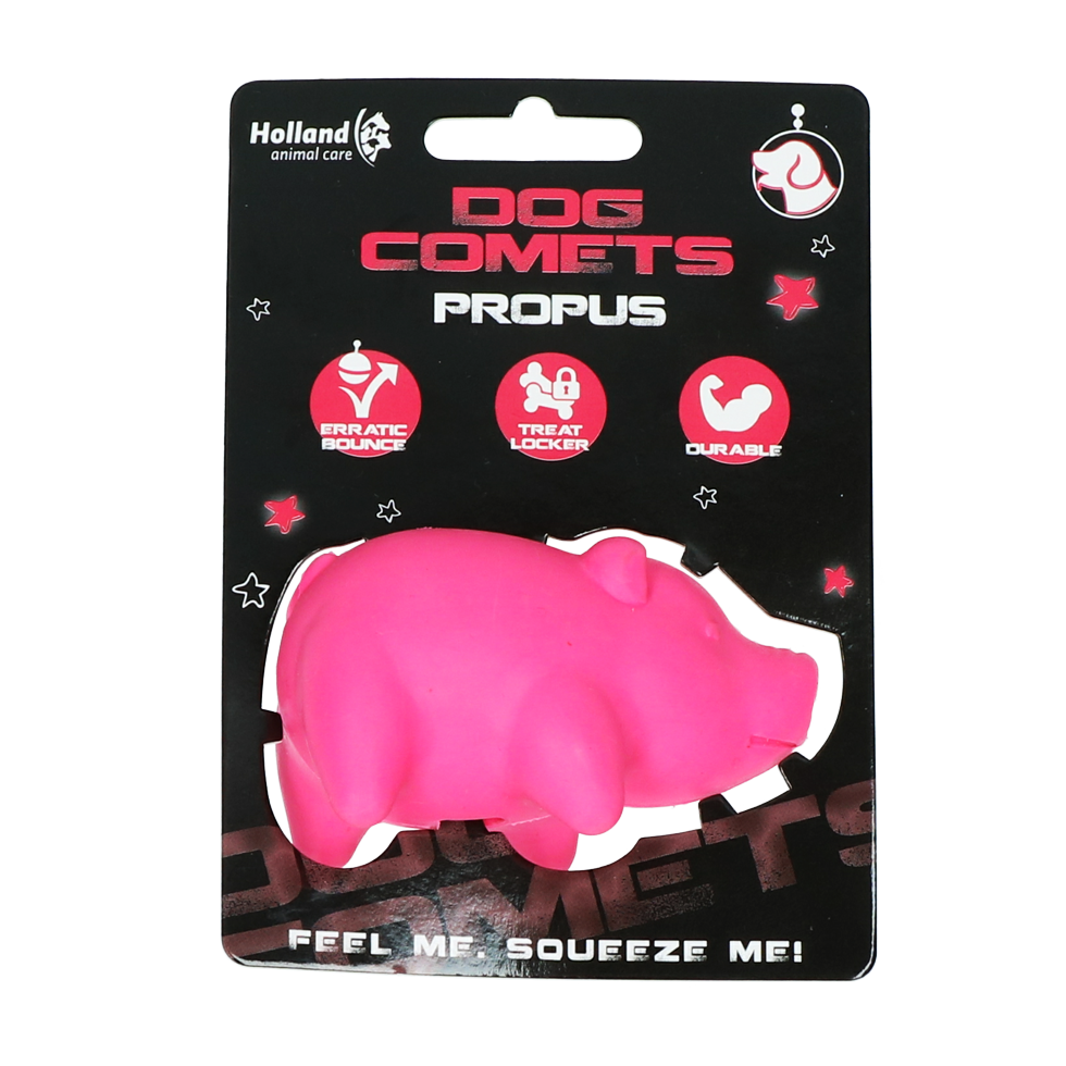 Piggy pink dog toy
