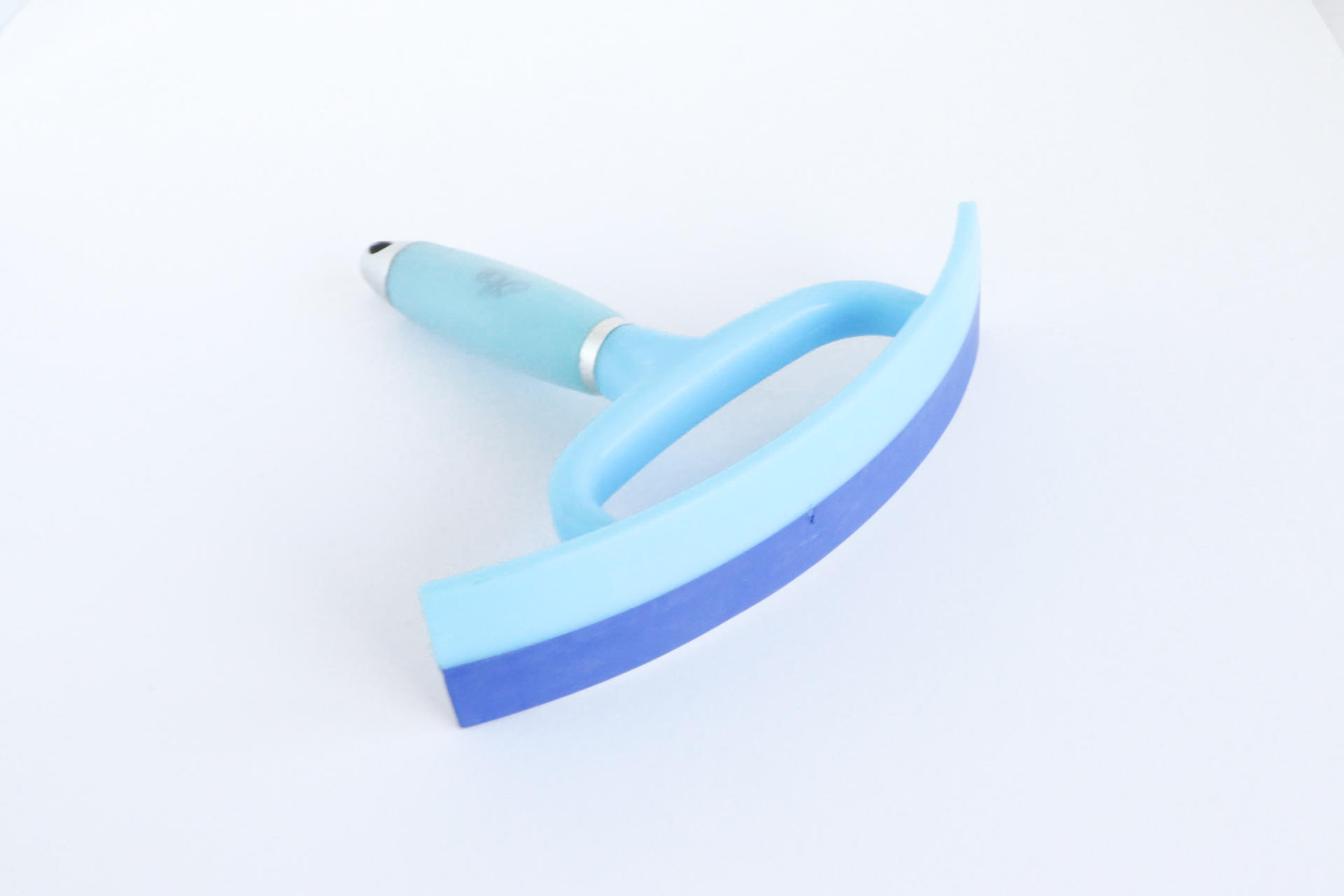 1629 Sweat scraper soft gel with handle purple / purple Horse care