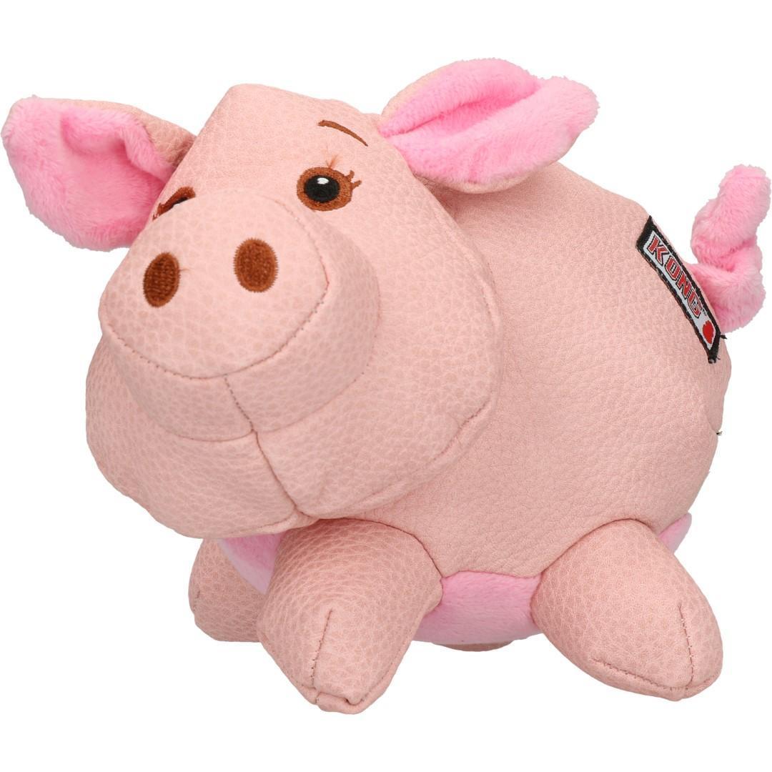 Beeping dog toy pig medium