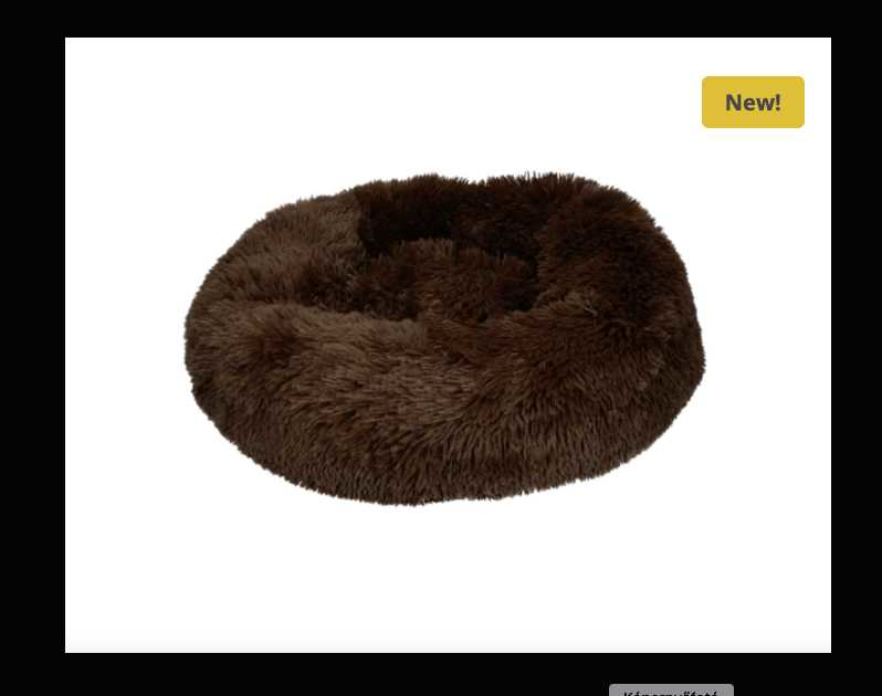 Plush dog bed 100cm