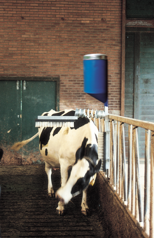 Cattle brush compl. + skin conditioner