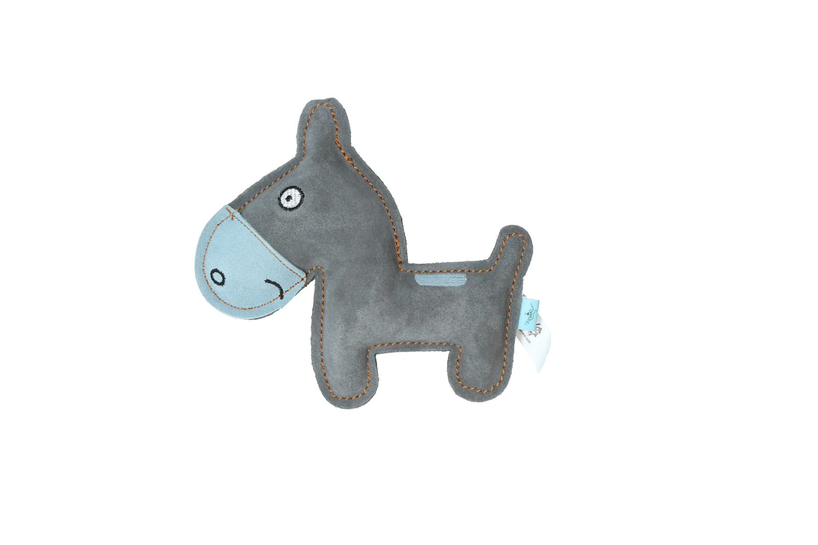 Donkey blue plush dog toy