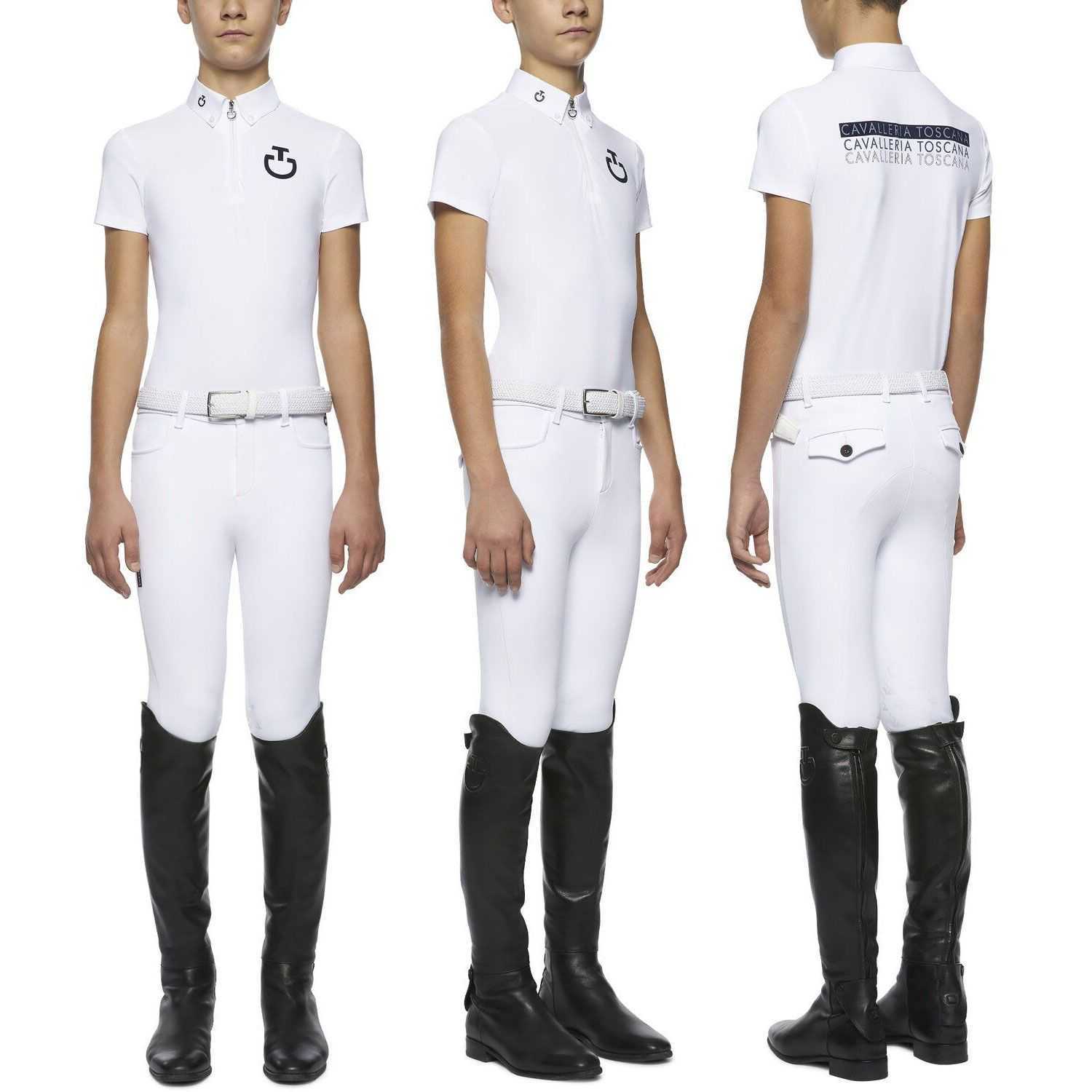 Boy  rider competition shirt with logo