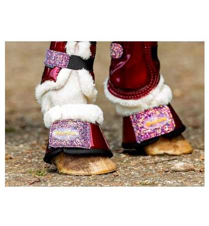 229A Show-time Gold Rush hoofbeat small size burgundy red XS Horse foot protection