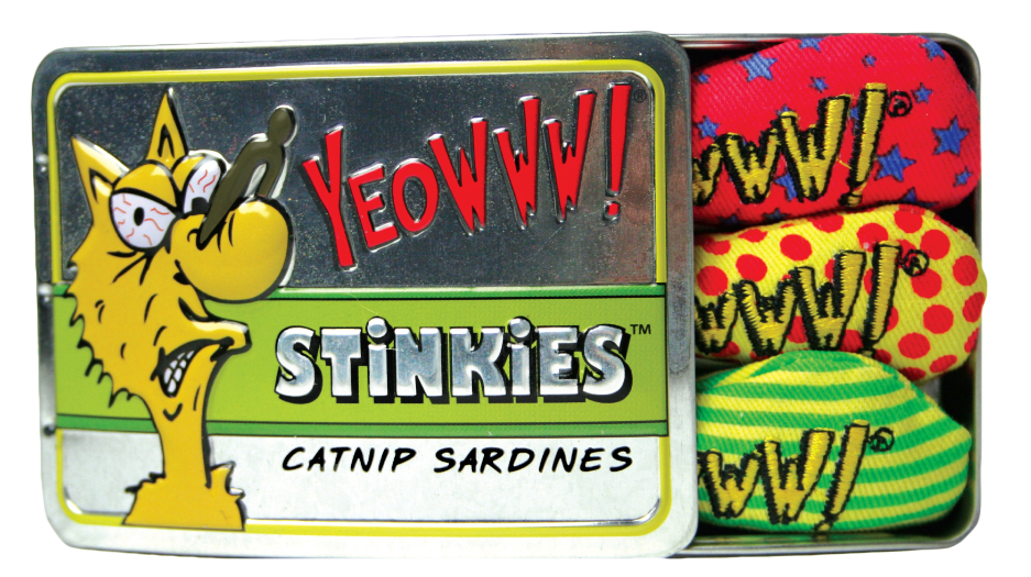 Stin of Stinkies (3 fish stuffed with catnip) cat toy