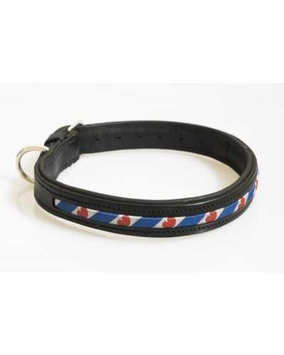 1112 dog collar Friesch black 50cm leather special collars