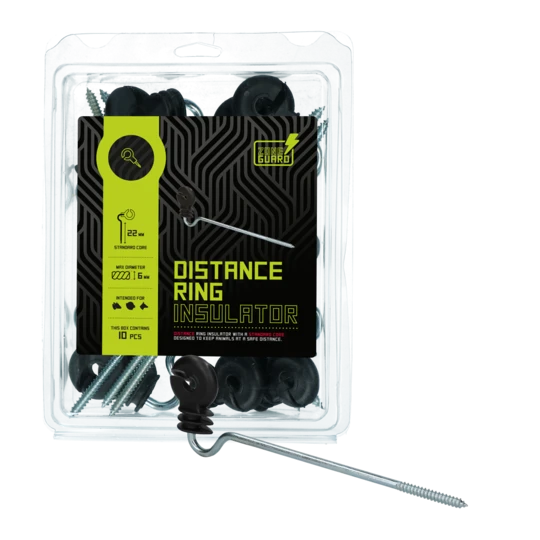 Spacer ring insulating livestock electric shepherd