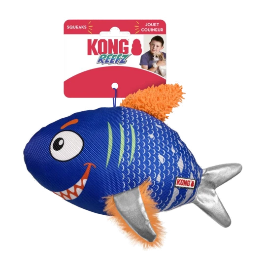 Reefz colourful fish S dog toy