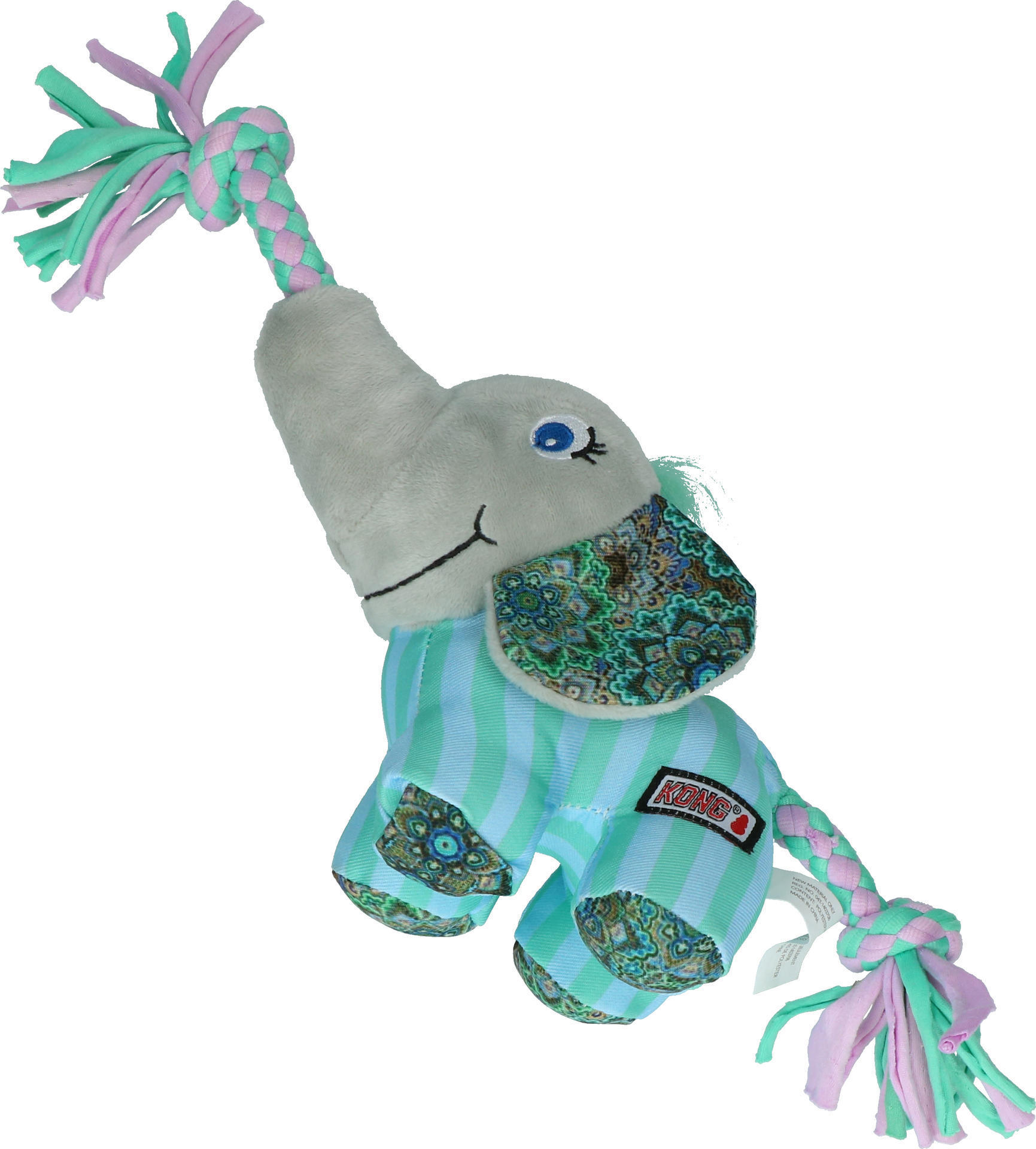 Knots carnival elephant in durable material S M dog toy