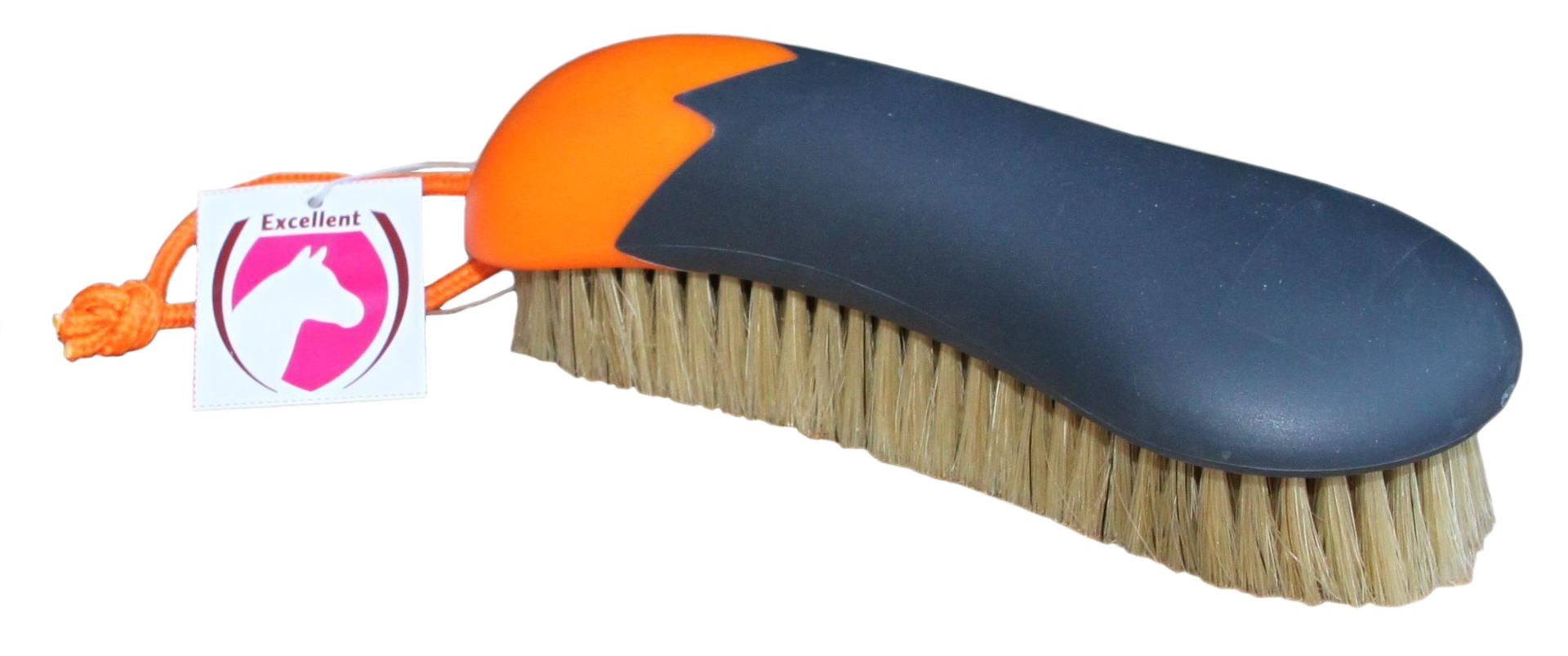 Horse care, cleaning brush, orange
