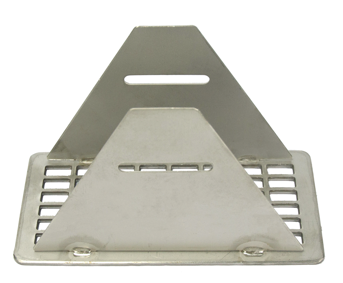 Gap grid stainless steel 5 x10,5 cm stall for livestock pest control