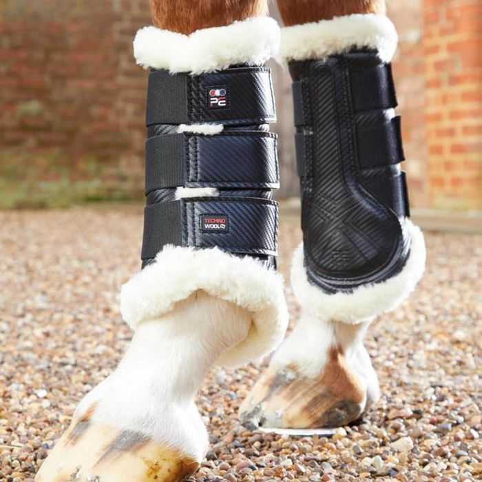 Techno Wool Brushing Boots for horse foot protection