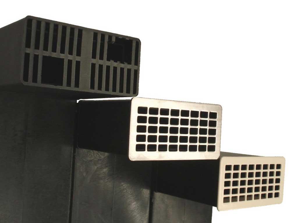 Gap grid stainless steel 5 x10,5 cm stall for livestock pest control