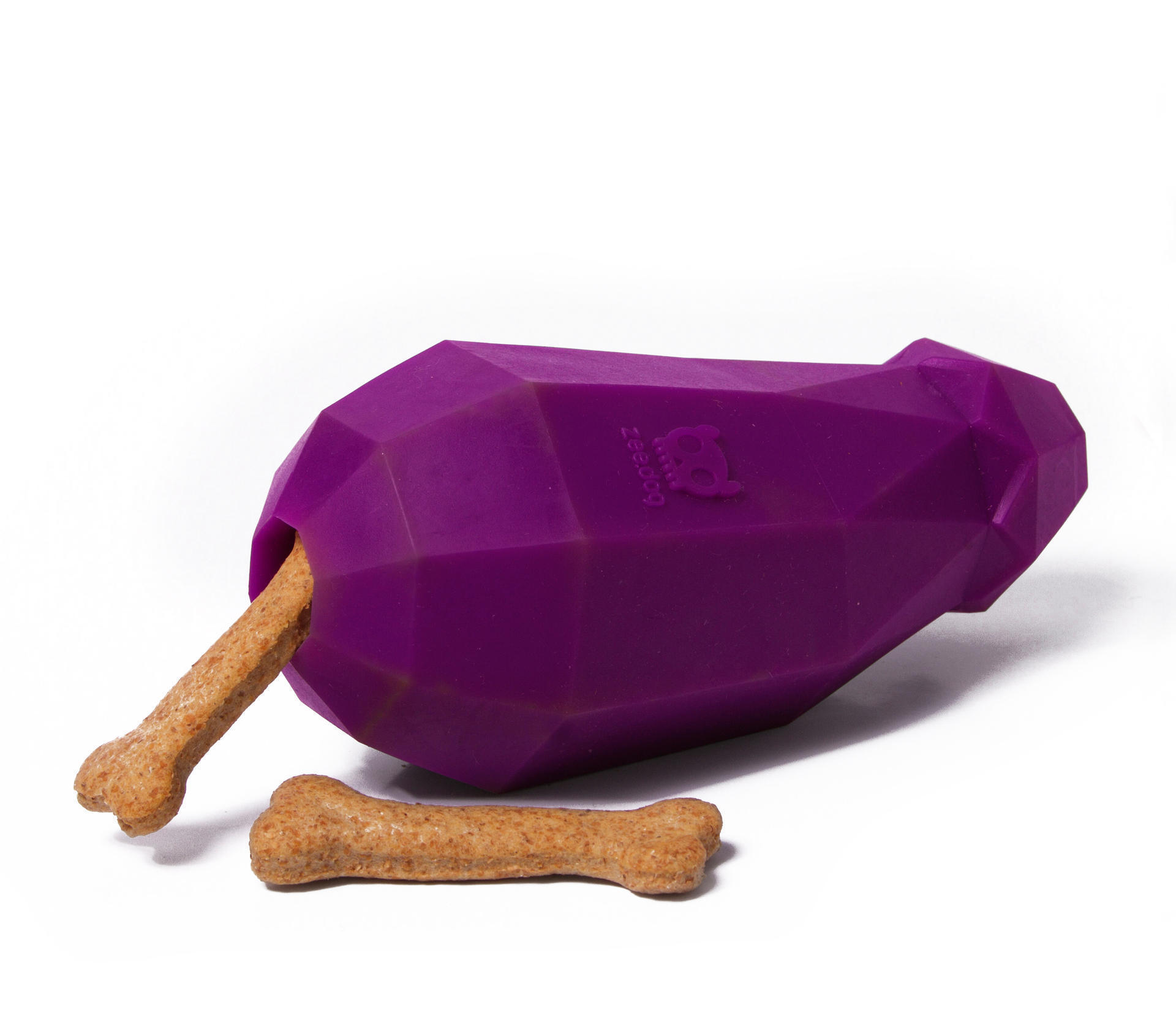 Eggplant shaped chew toy dog toy