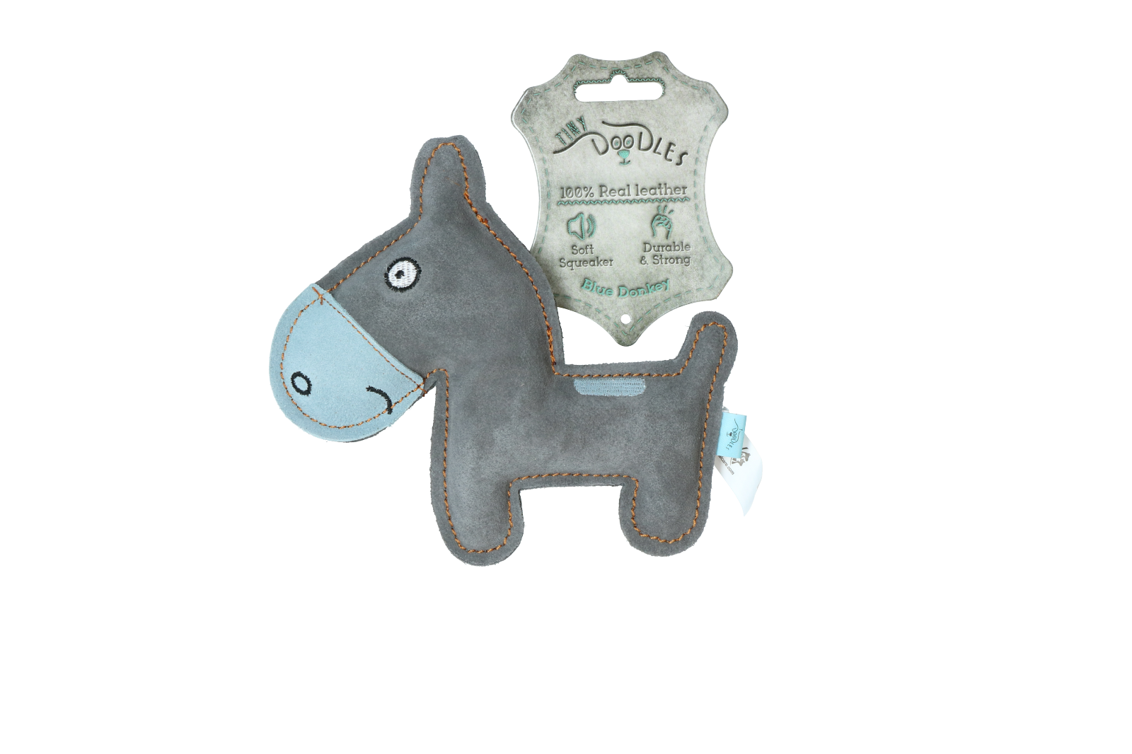 Donkey blue plush dog toy