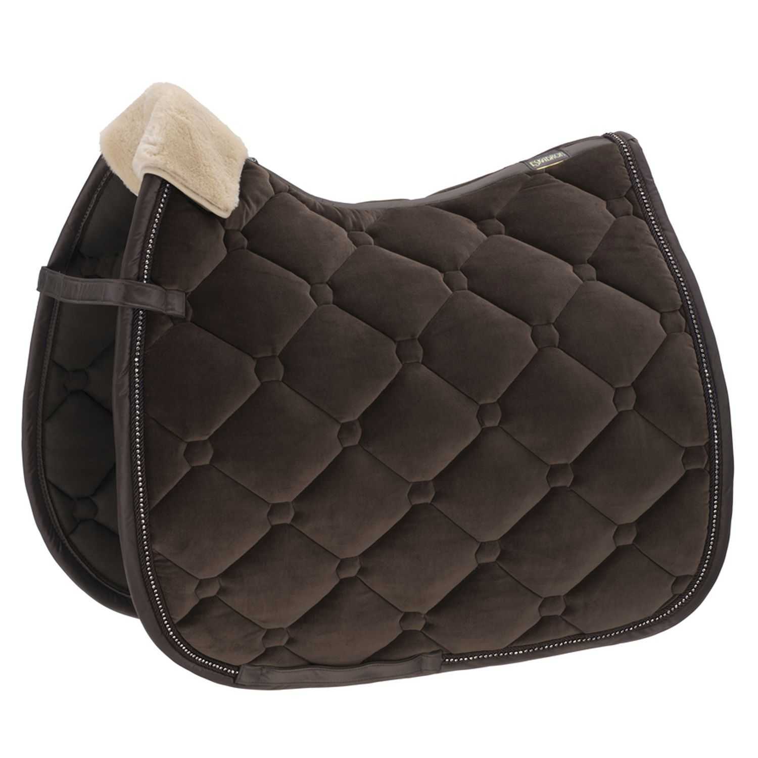 Velvet jumping saddle pad