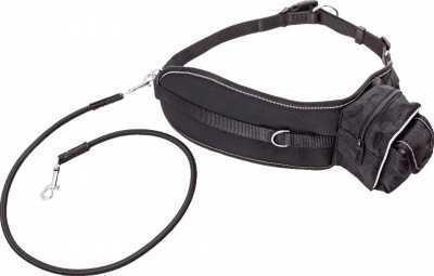 Running leash with waist belt 65-120 cm
