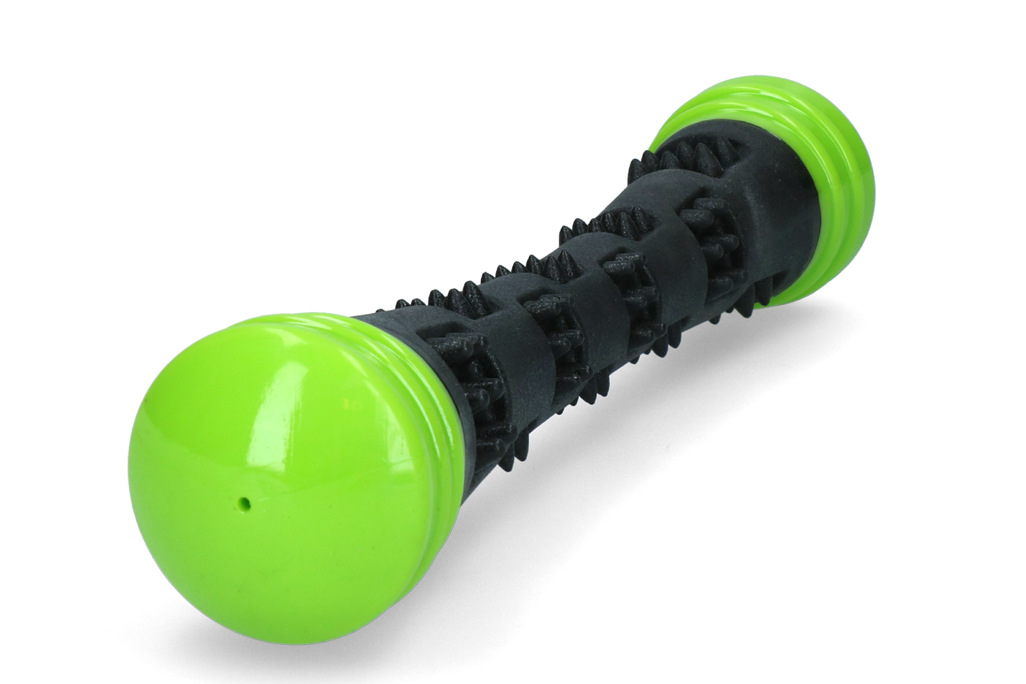 Meteor durable rubber toy drumstick green L dog toy