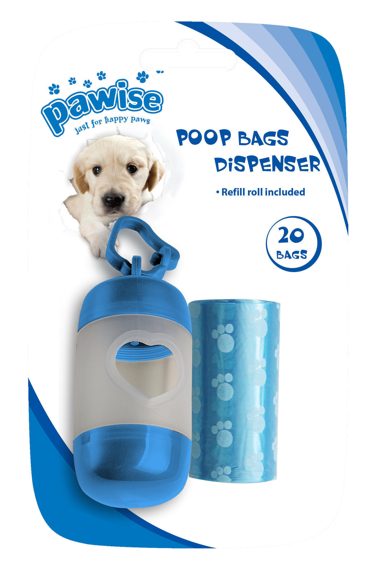 Dispenser for dog waste bag