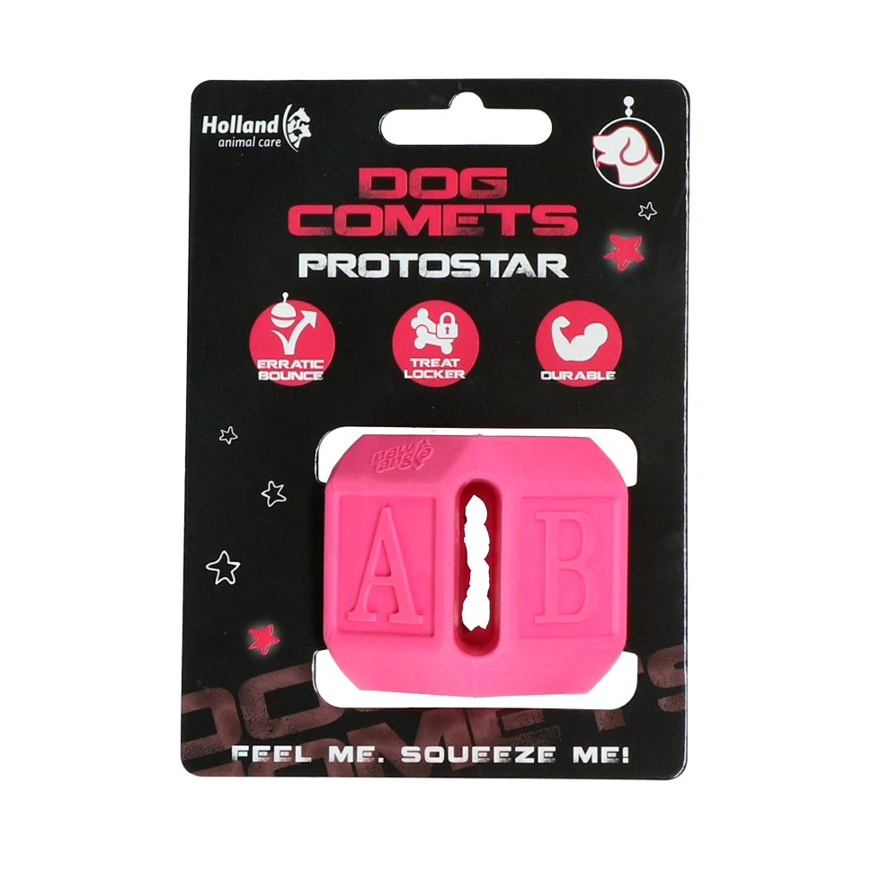 Protostar dice pink dog toy