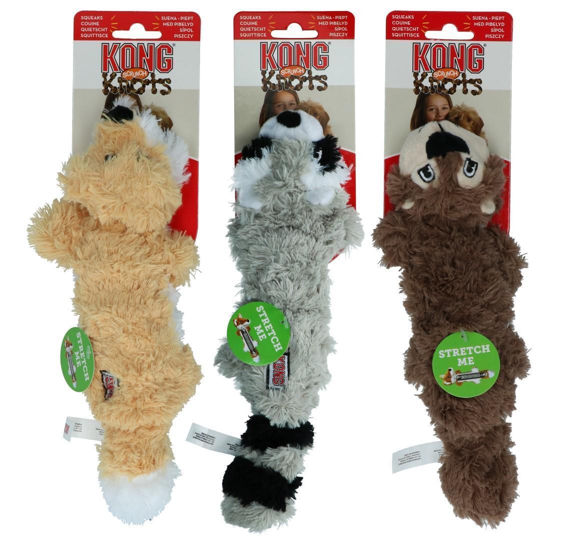 Fox S M plush dog toy