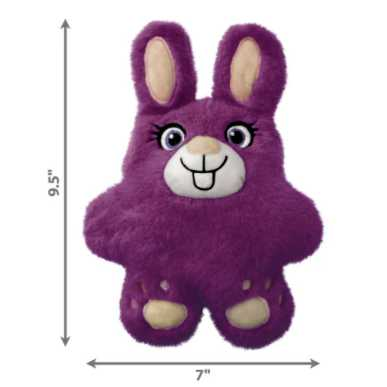 Beeping bunny plush dog toy