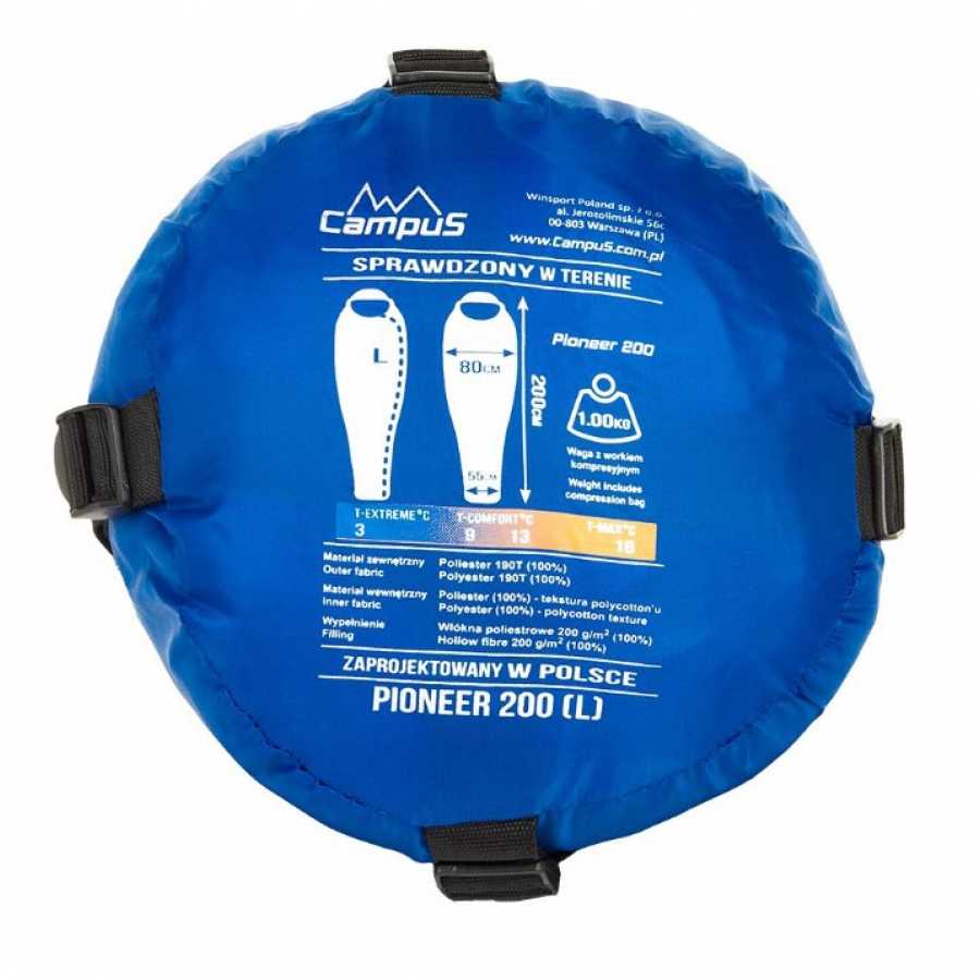 PIONEER 200 sleeping bag for right-handed people