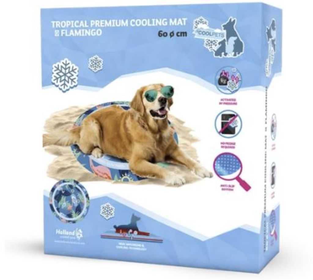 Flamingo cooling mat for dogs