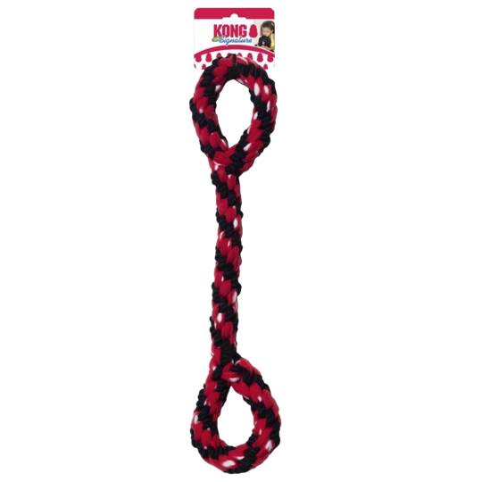 Double ring pull rope 56 cm dog toy rope game