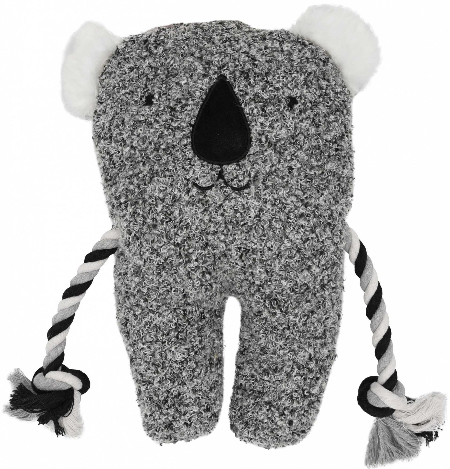 Toy plush koala with rope 34 cm plush dog toy