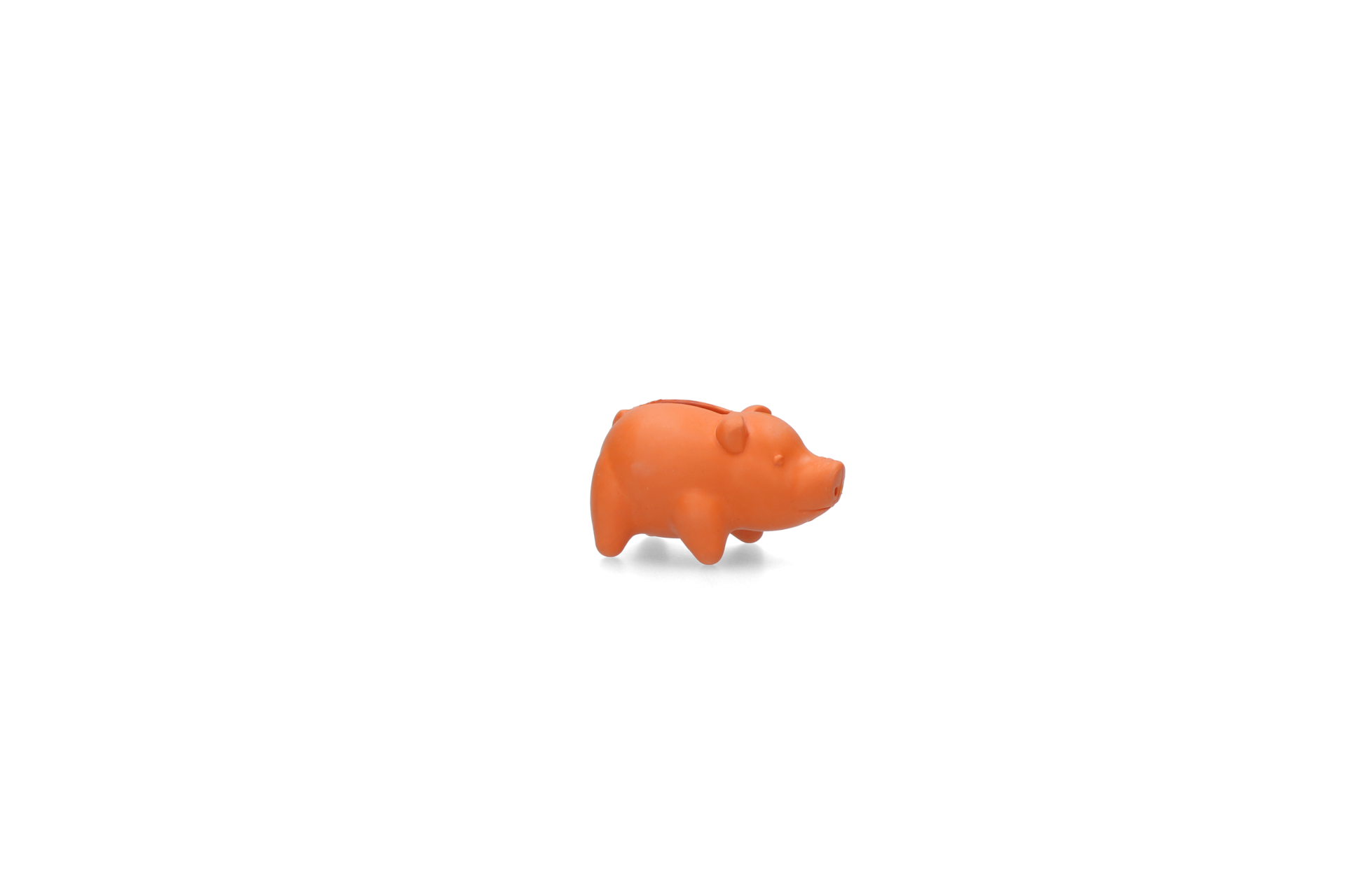 Piggy orange dog toy